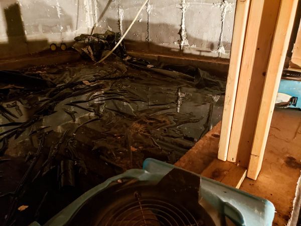 Crawlspace Water Cleanup in Southport